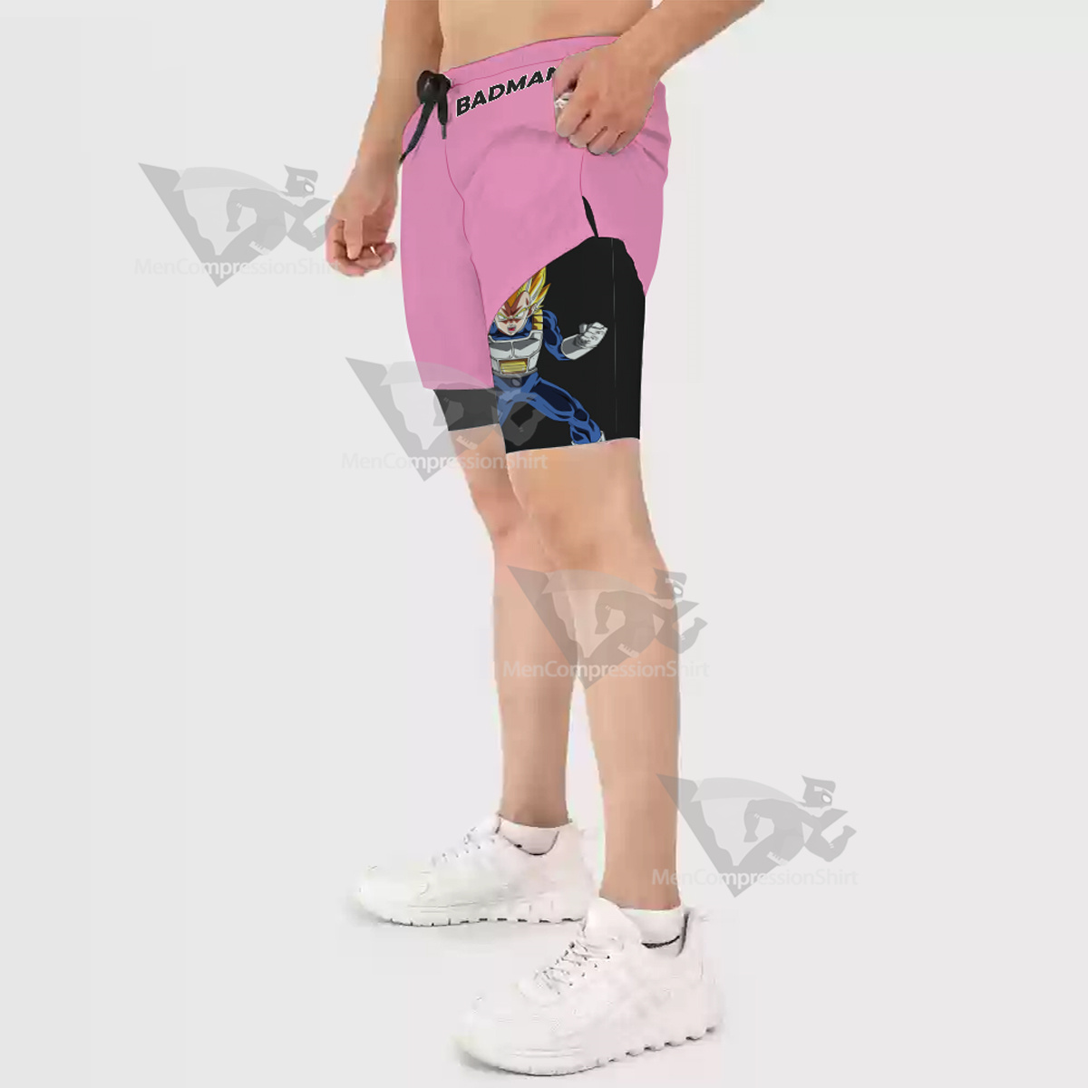 Dragon Ball Vegeta Pink Men Compression Gym Short