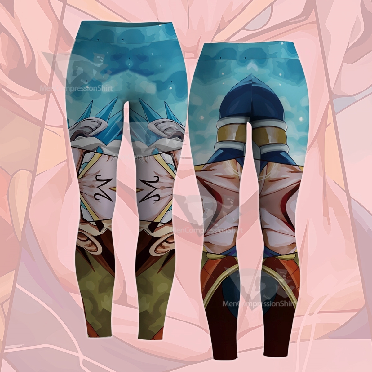 Dragon Ball Vegeta Three States Women Compression Legging-MensCompressionShirt