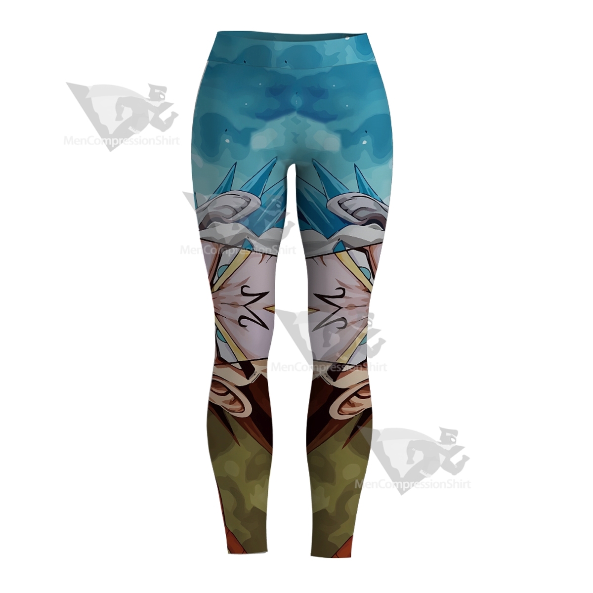 Dragon Ball Vegeta Three States Women Compression Legging-MensCompressionShirt