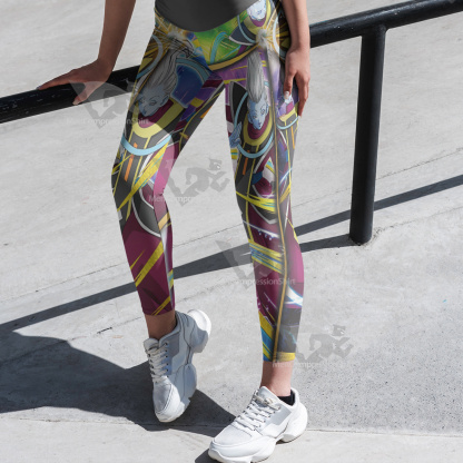 Dragon Ball Whis Yellow Women Compression Legging