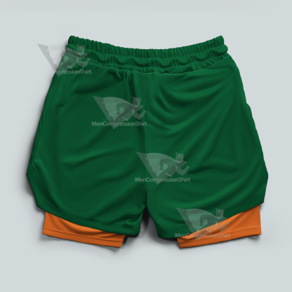 Dragon Ball Yamcha Green Men Compression Gym Short