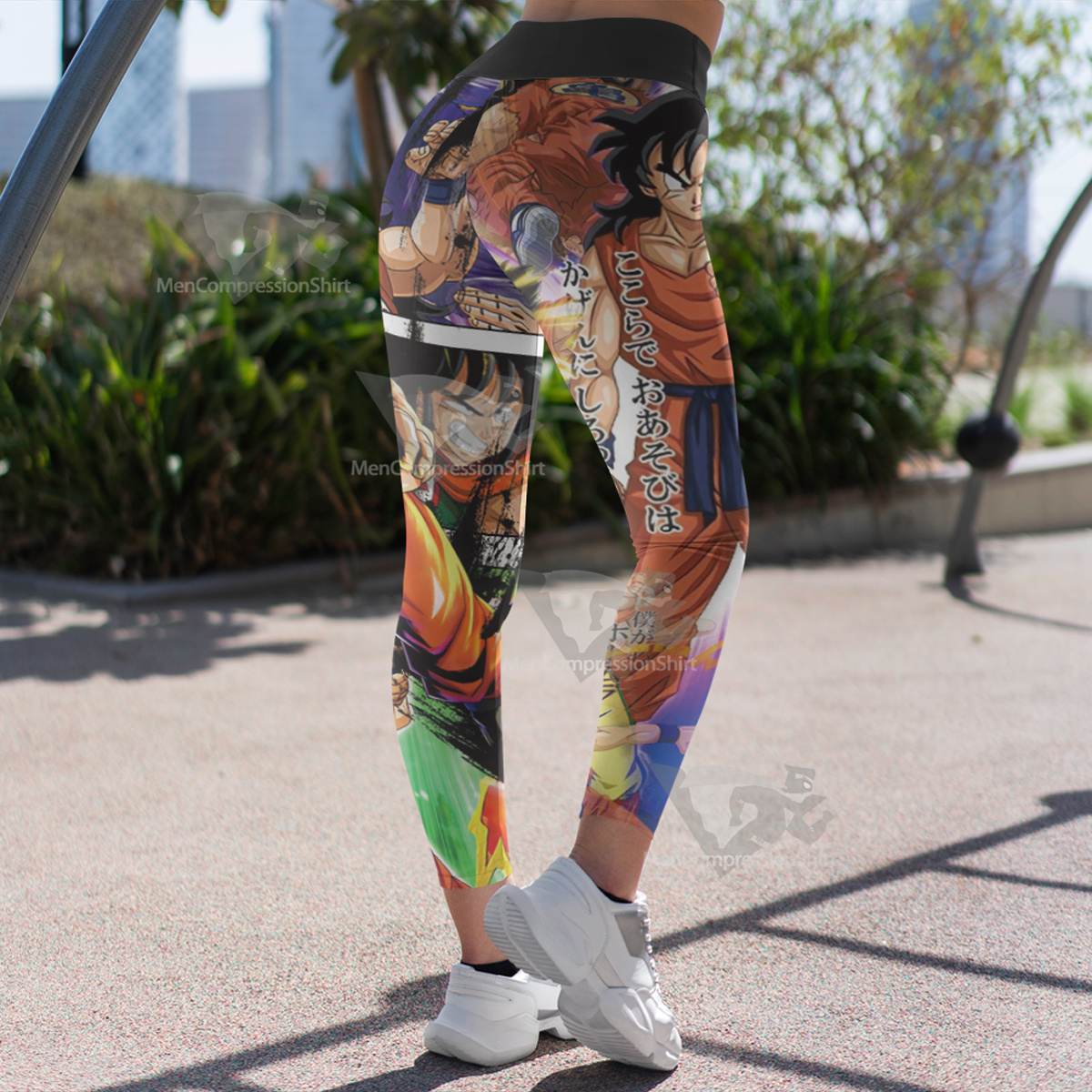 Dragon Ball Yamcha White Women Compression Legging