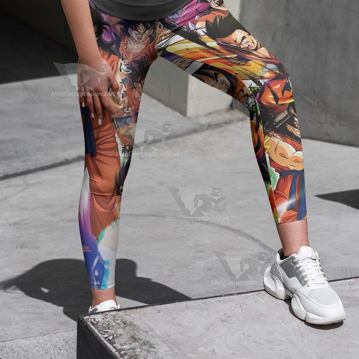 Dragon Ball Yamcha White Women Compression Legging