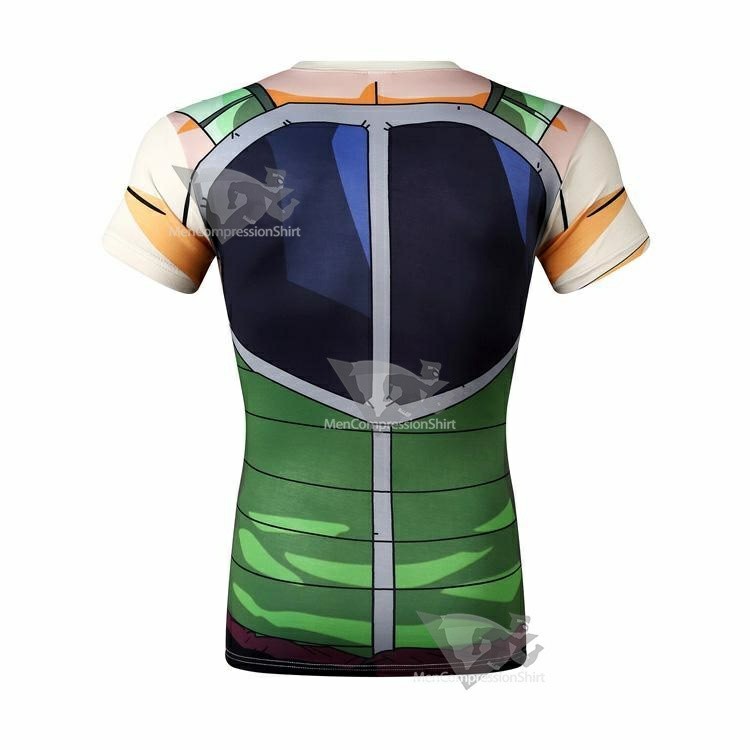 Dragon Ball Z Bardock Short Sleeve Compression Shirt For Men