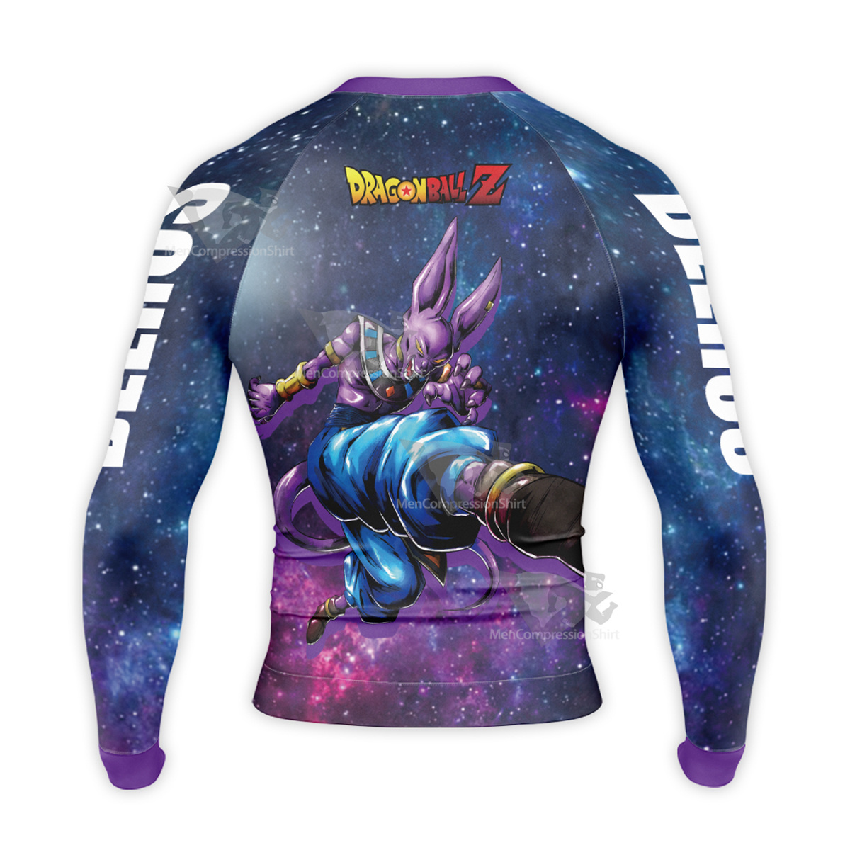 Dragon Ball Z Beerus Galaxy Starry Sky Long Sleeve Compression Shirt