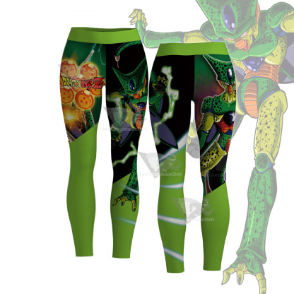Dragon Ball Z Cell Forma 1 Green Women Leggings