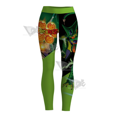 Dragon Ball Z Cell Forma 1 Green Women Leggings