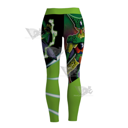 Dragon Ball Z Cell Forma 1 Green Women Leggings
