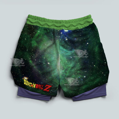 Dragon Ball Z Cell Green Men Compression Gym Short