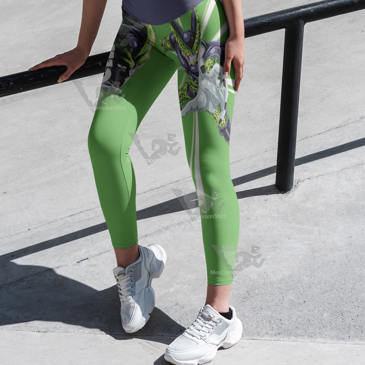 Dragon Ball Z Cell Green Women Leggings