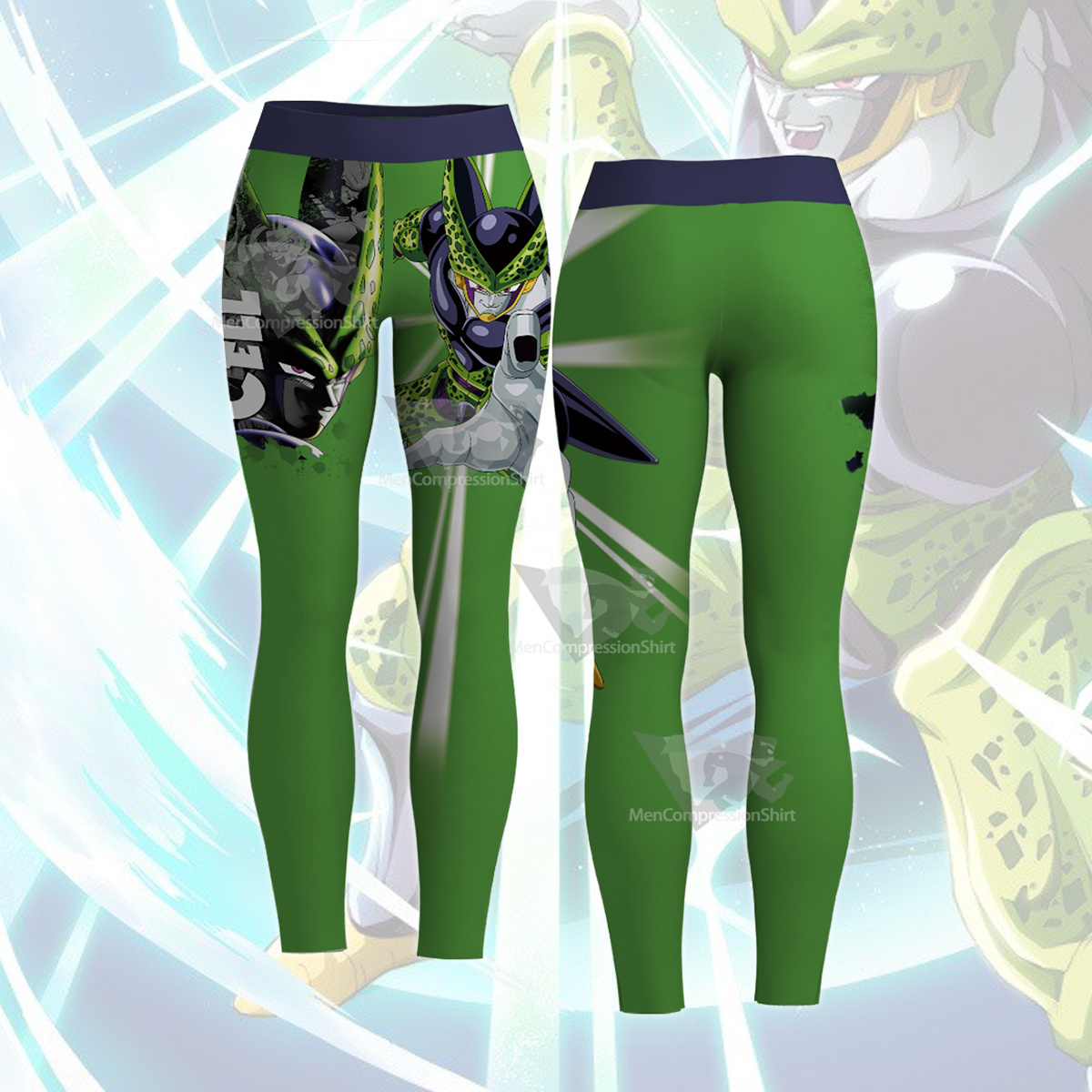 Dragon Ball Z Cell Green Women Leggings