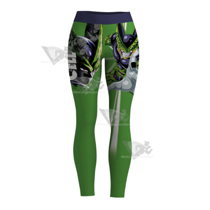 Dragon Ball Z Cell Green Women Leggings
