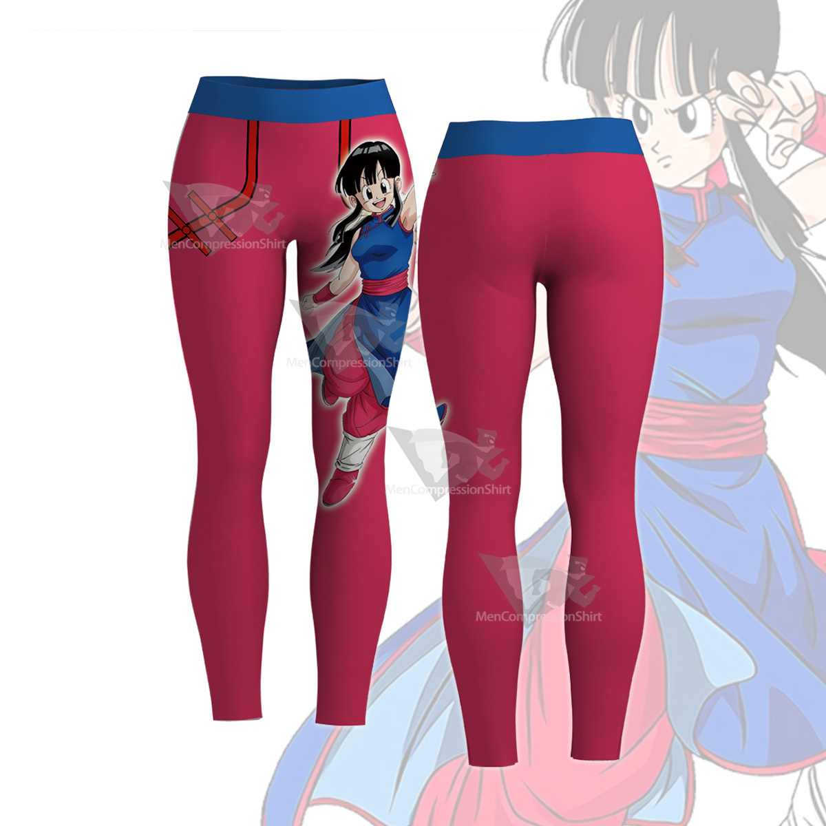 Dragon Ball Z Chi Chi Pink Women Compression Legging