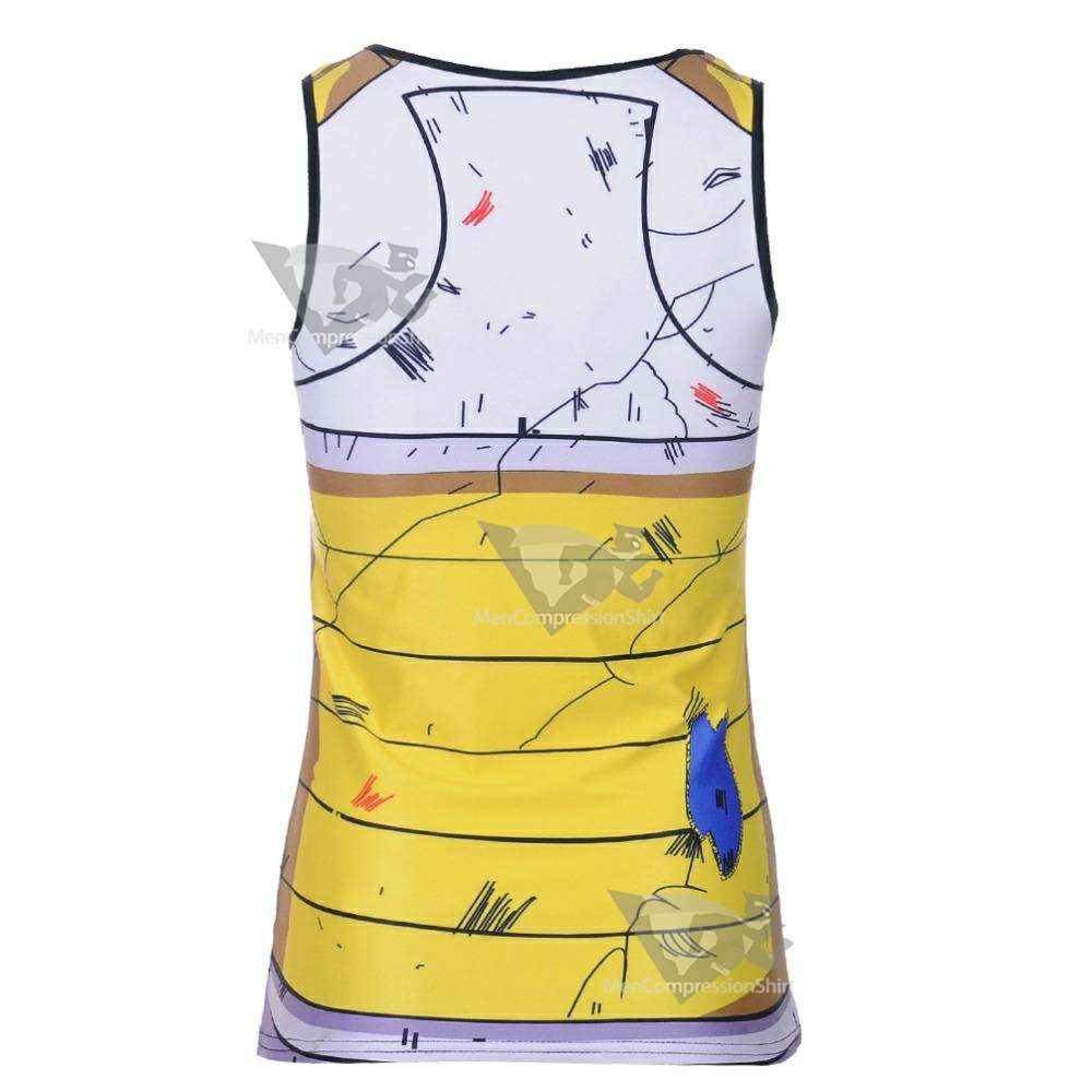 Dragon Ball Z Compression Battle Damaged Vegeta Armor Compression Tank Top