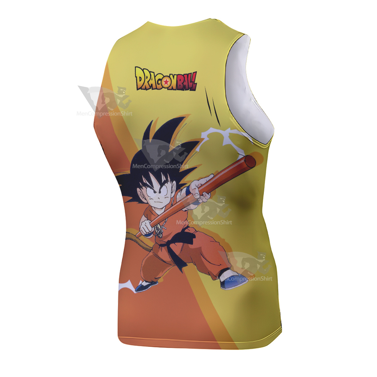 Dragon Ball Z Goku Cloud Yellow Sleeveless Compression Shirt
