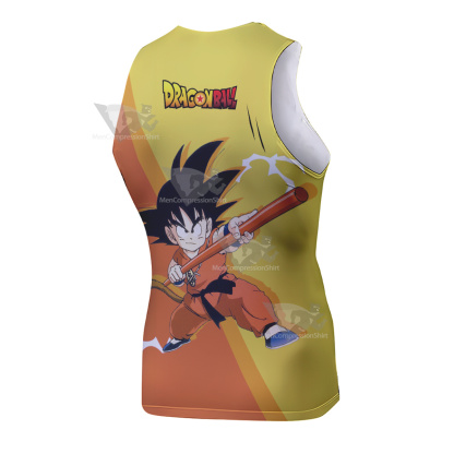 Dragon Ball Z Goku Cloud Yellow Sleeveless Compression Shirt