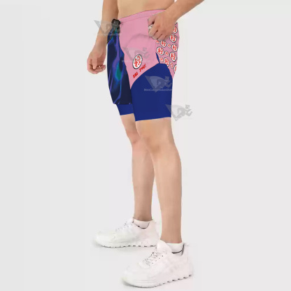 Dragon Ball Z Mercenary Tao Pai Pai Pink Men Compression Gym Short