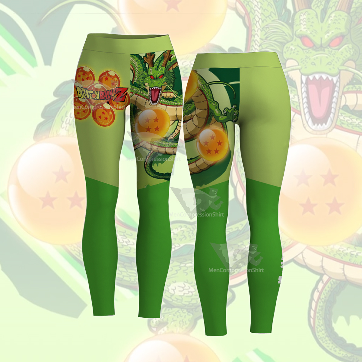 Dragon Ball Z Shenron Green Women Leggings