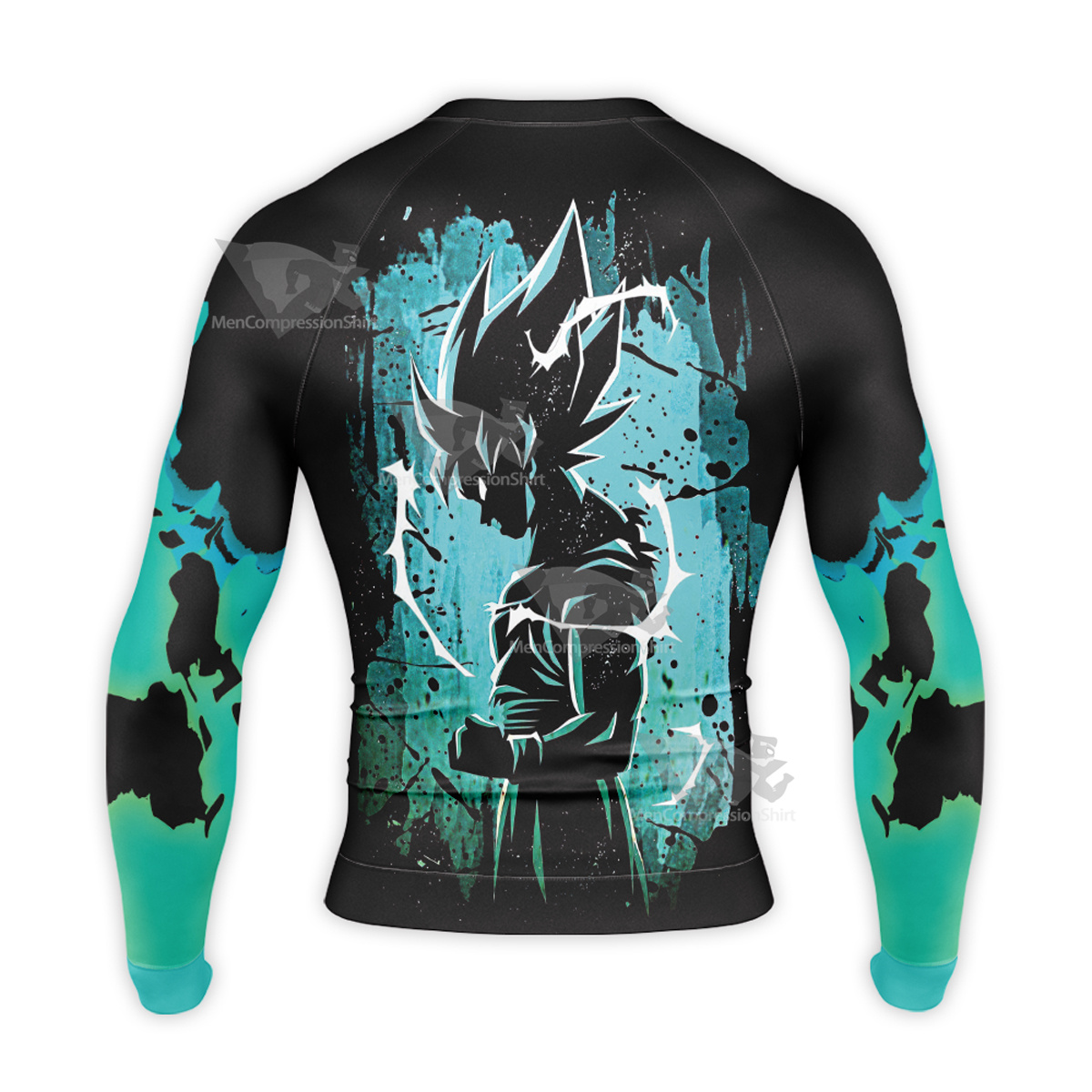 Dragon Ball Z Ssj Goku Lightning Long Sleeve Compression Shirt