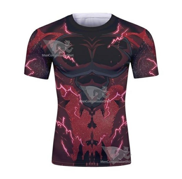Dragon Ball Z Super Saiyan 4 Onyx Vegeta Short Sleeve Elite Rashguard