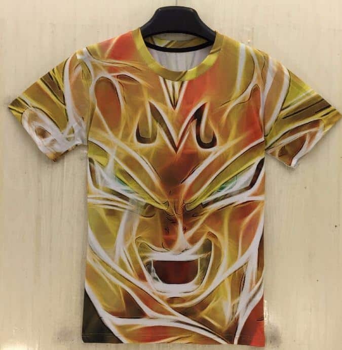 Dragon Ball Z Super Saiyan Majin Vegeta 3d Anime T-Shirt