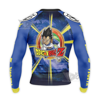 Dragon Ball Z Vegeta First Blue Long Sleeve Compression Shirt