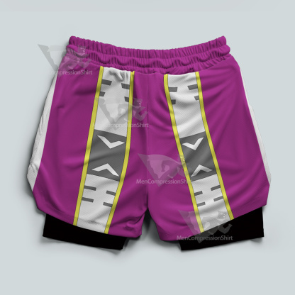 Dragon Ball Zenou Purple Men Compression Gym Short