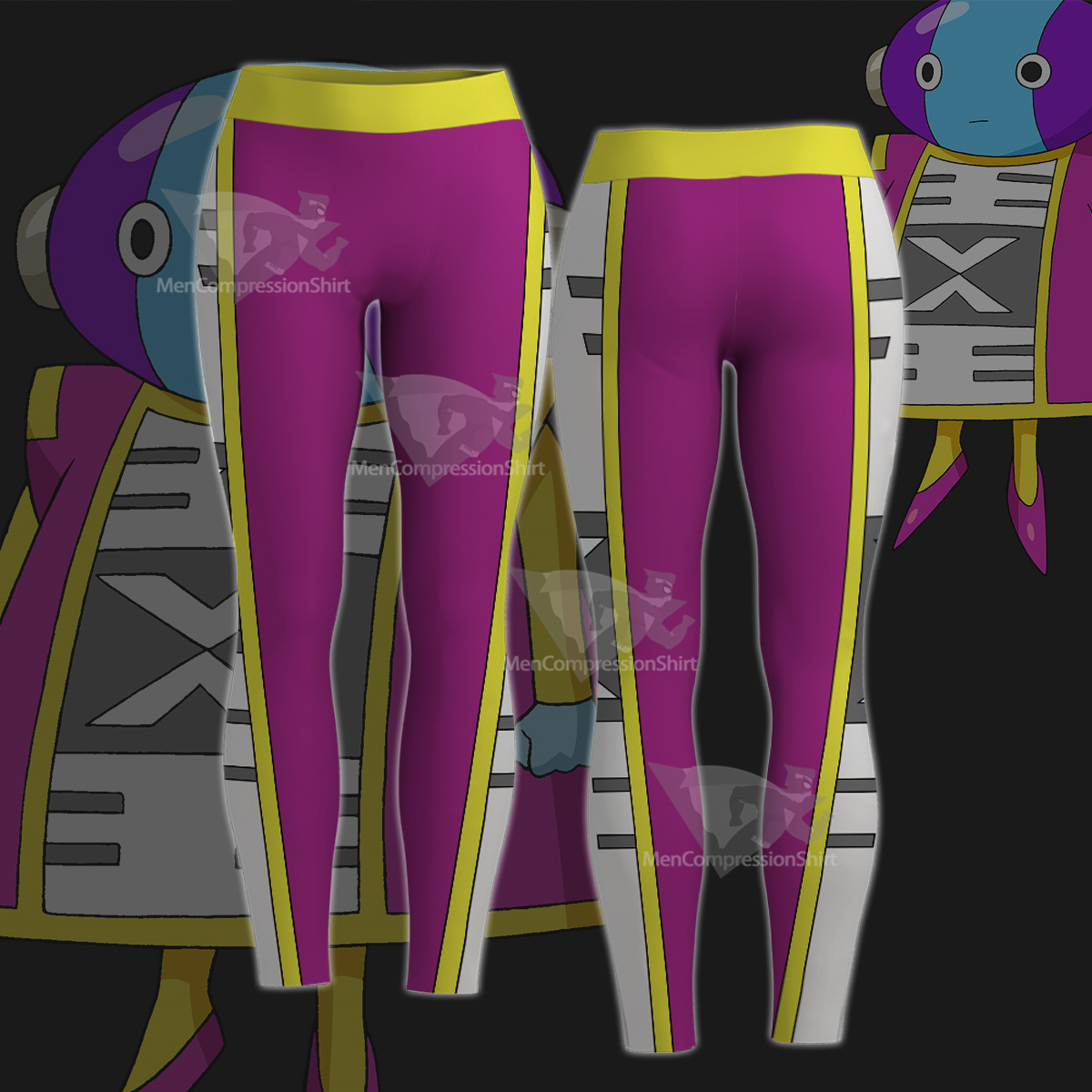 Dragon Ball Zenou Purple Women Compression Legging