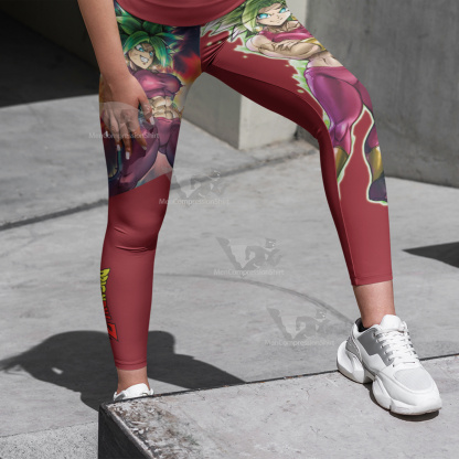 Dragonball Z Kefla Red Women Leggings