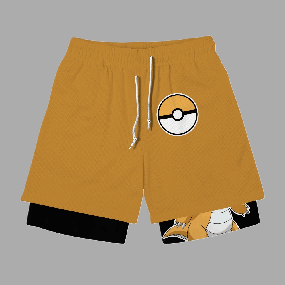 Dragonite Anime Compression Gym Shorts