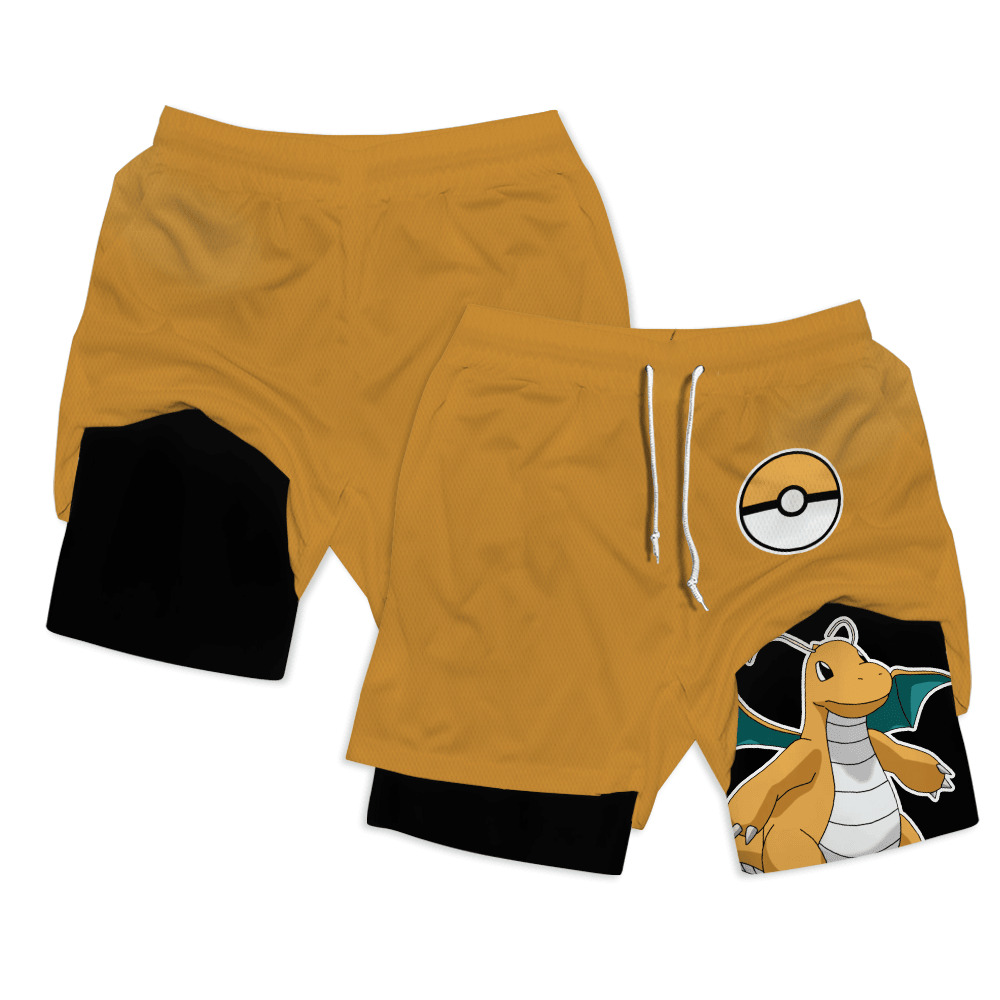 Dragonite Anime Compression Gym Shorts
