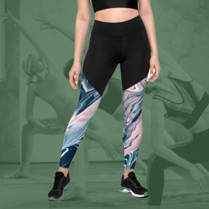 Dreamy Marble Women Compression Legging