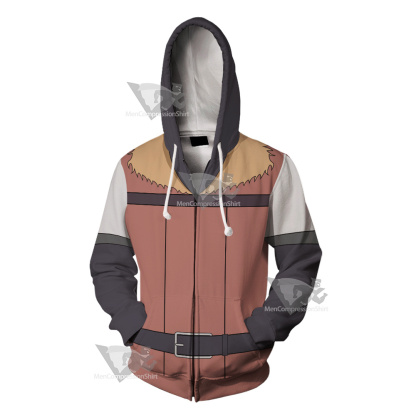 Dudes Vrmmo Life Earth Cosplay Zip Up Hoodie