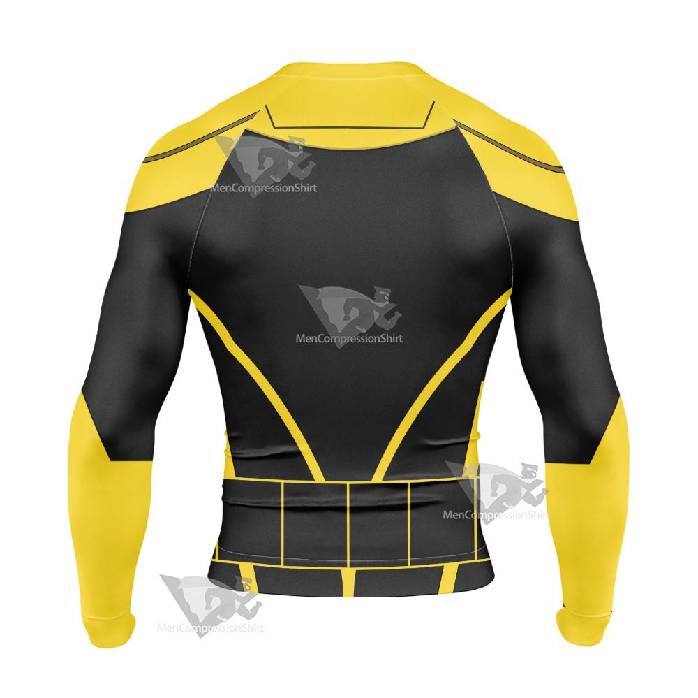Dc Duke Thomas Yellwo Cosplay Long Sleeve Compression Shirt