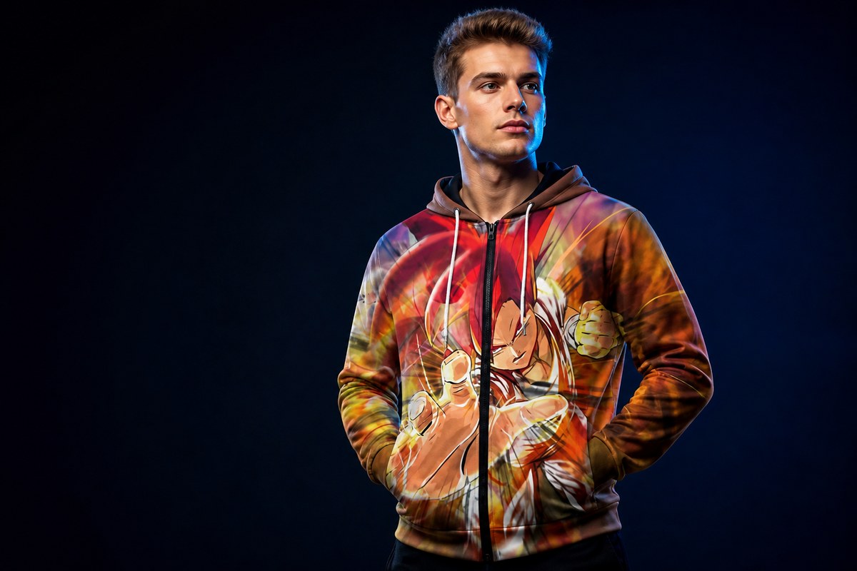 GOKU ROSE ZIP HOODIE
