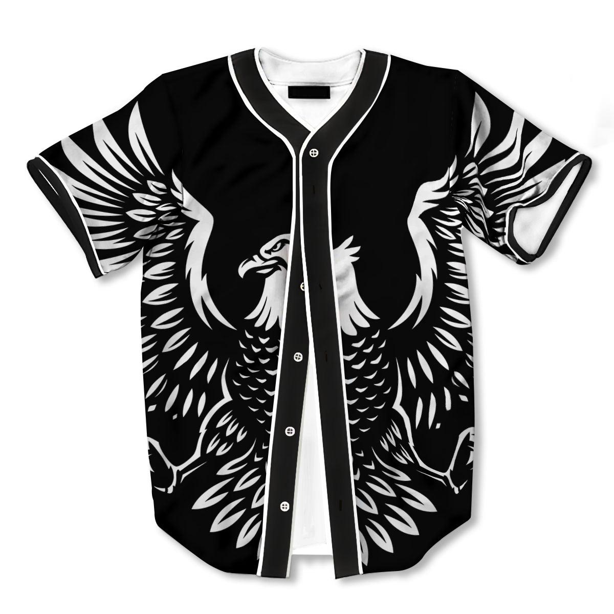 Eagle Monochrome 3d Print Full Size Baseball Jerseys