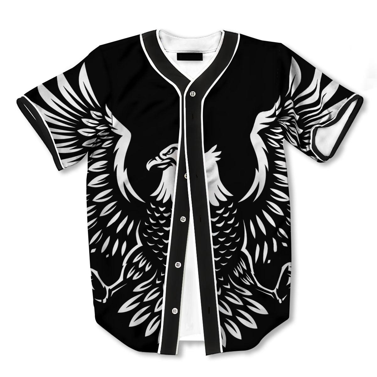 Eagle Monochrome 3d Print Full Size Baseball Jerseys