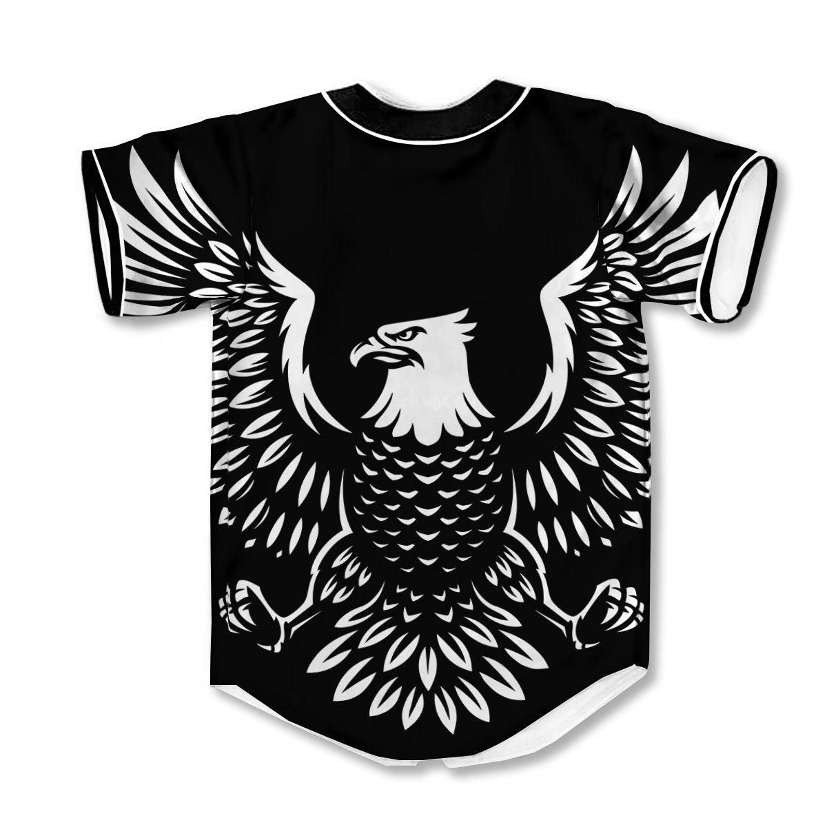 Eagle Monochrome 3d Print Full Size Baseball Jerseys
