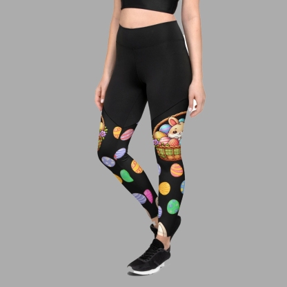Easter Basket Women Compression Legging
