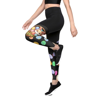 Easter Basket Women Compression Legging