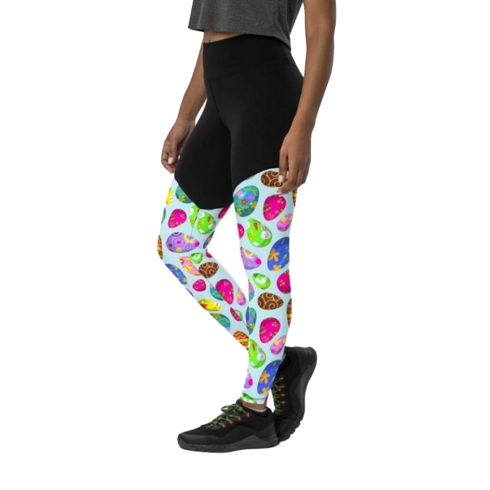 Easter Egg Pattern Women Compression Legging
