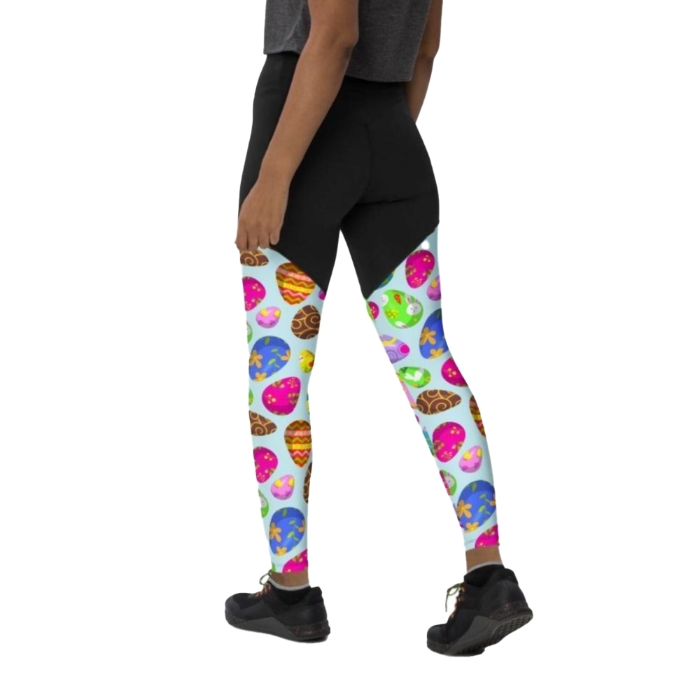 Easter Egg Pattern Women Compression Legging