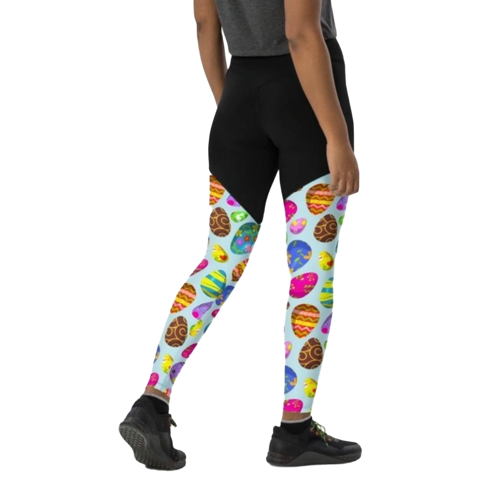 Easter Egg Pattern Women Compression Legging