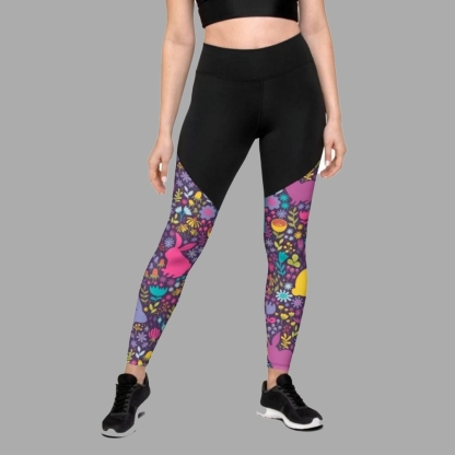 Easter Garden Women Compression Legging
