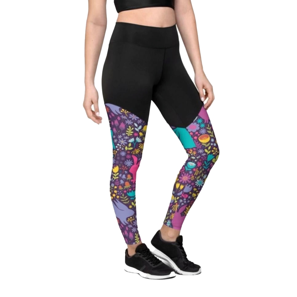 Easter Garden Women Compression Legging
