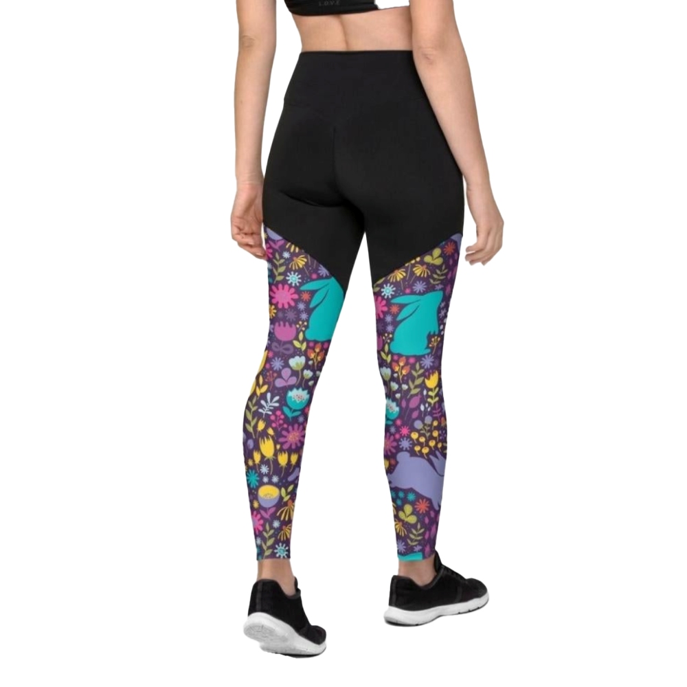 Easter Garden Women Compression Legging