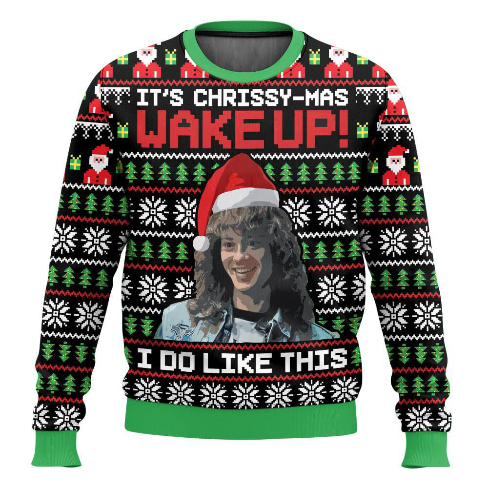 Eddie Munson Stranger Things Ugly Christmas Sweater
