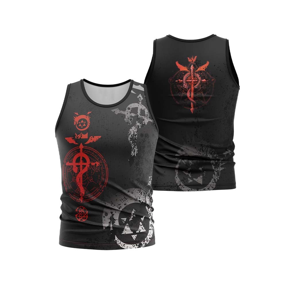 Edward Elric Fullmetal Alchemist Sleeveless Compression Shirt