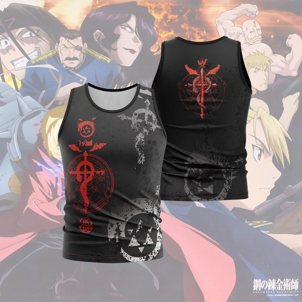 Edward Elric Fullmetal Alchemist Sleeveless Compression Shirt