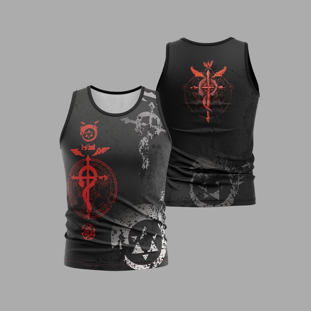 Edward Elric Fullmetal Alchemist Sleeveless Compression Shirt